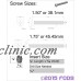 STAINLESS STEEL GUITAR NECK INSERTS FOR BOLT ON NECK TELE STRAT PREMIUM DIY KIT   331029419124